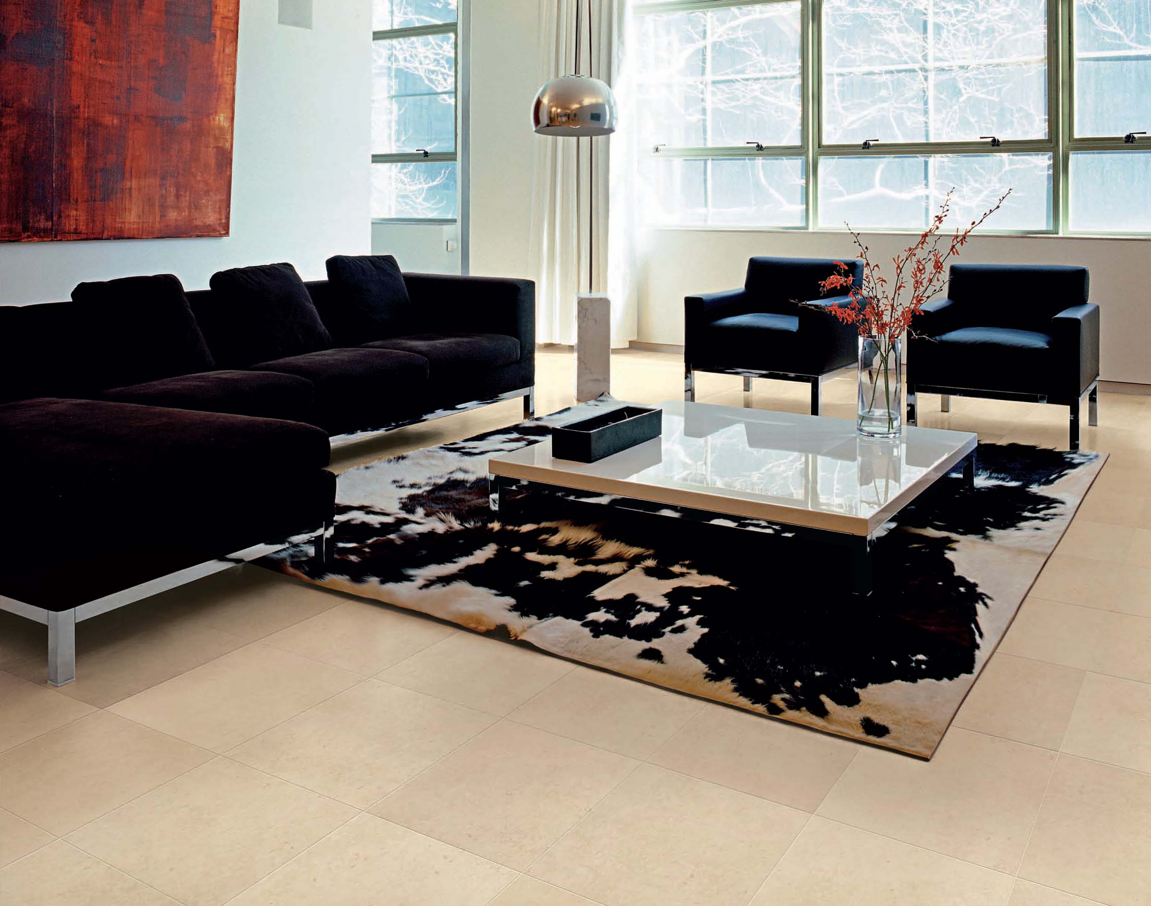 Emileceramica has caught the exclusive style of the Milanese design in this floor tile line design for elegant, timeless homes with fine interiors featuring a decidedly glamour style.